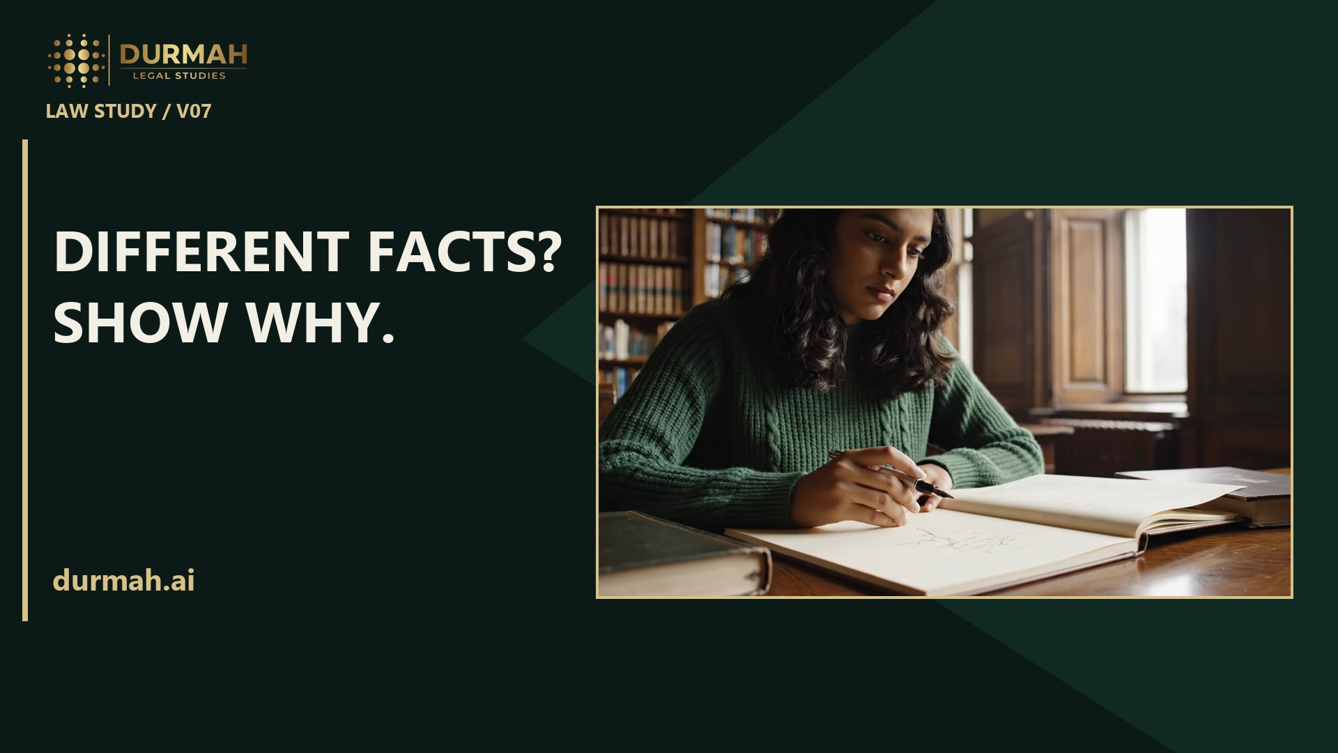 Cover for Distinguishing a Case: Which Facts Matter?